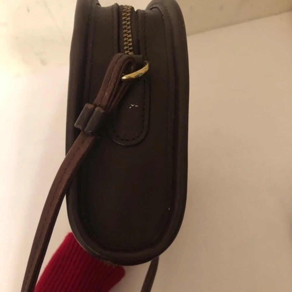 Coach vintage abbie crossbody bag brown leather 9017
